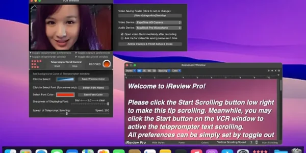 iReview Pro For Mac v3.70 Best Social Networking / Teleprompter & Video Recorder Download iReview Pro For Mac Full Version