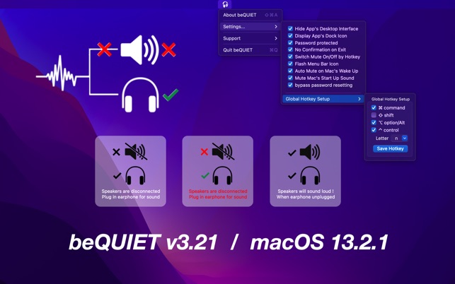 beQUIET Pro For Mac v5.2.1 Powerful App Designed For Journalists, Teachers, Students beQUIET app full version free download