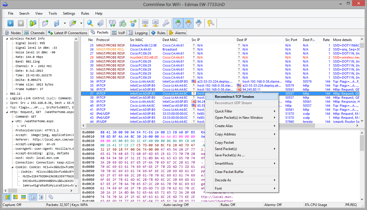 CommView for WiFi Download Now