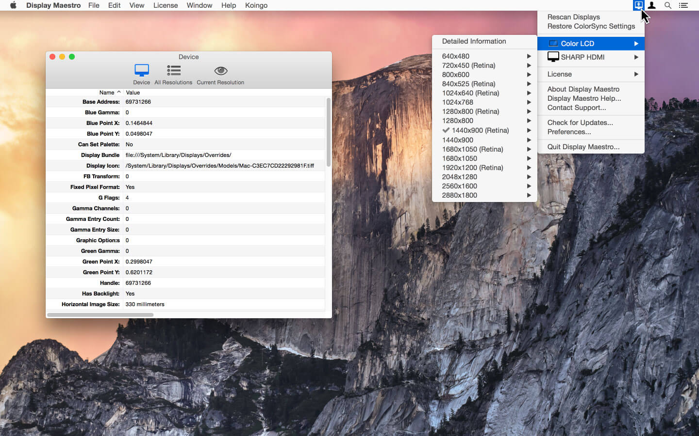 Display Maestro For Mac