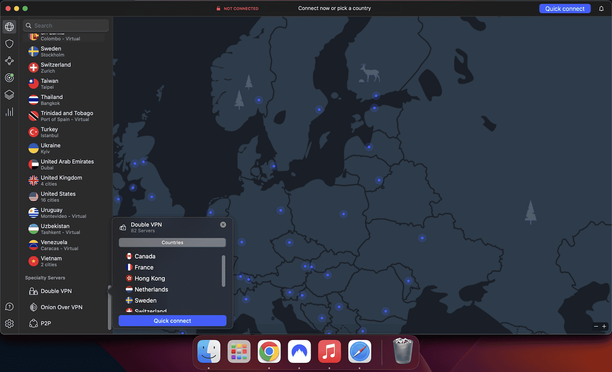 NordVPN For Mac Choose Double VPN