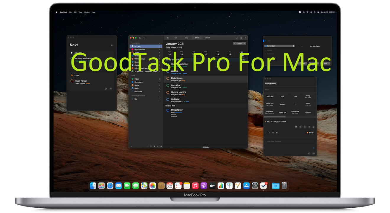 GoodTask Pro For Mac 7.6.4 Task Manager & Planner App Based For MacOSX Download GoodTask Pro For Mac Full Version