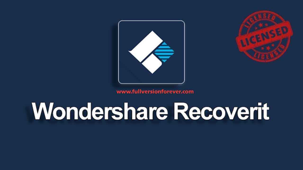 Wondershare Recoverit For Mac v12.0.17.9 Best DATA Recovery Software For MacOS X Wondershare Recoverit Keys Free Download