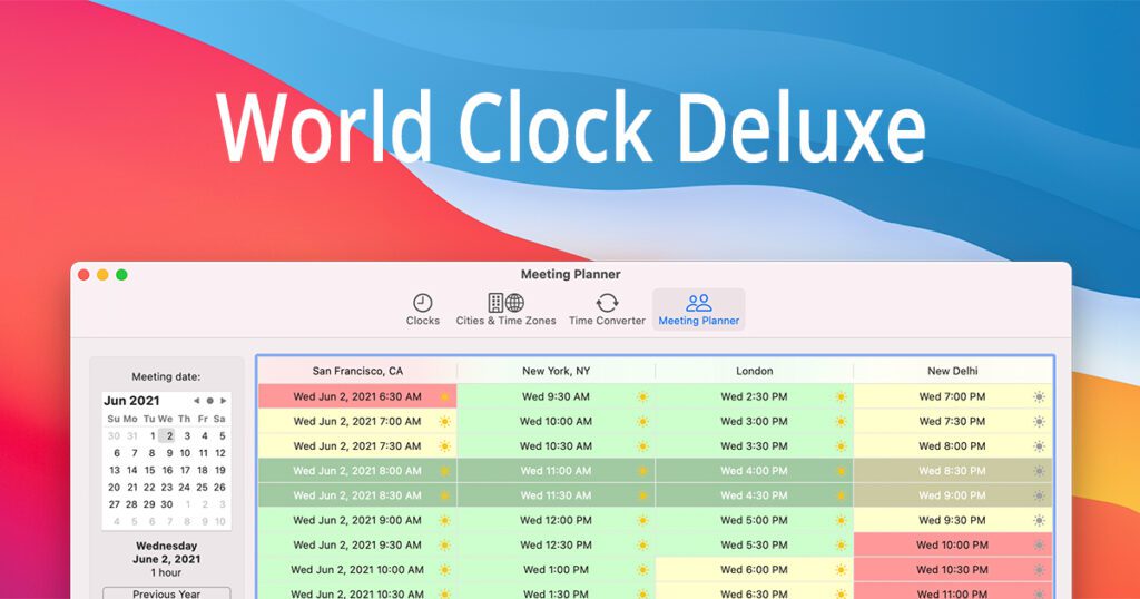World Clock Deluxe For Mac v4.19.4 Best World Time Clock And Meeting Planner World Clock Deluxe free download